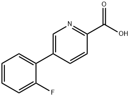 5-(2-플루오로페닐)피콜린산 구조식 이미지