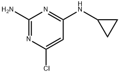 6-클로로-N~4~-사이클로프로필-2,4-피리미딘디아민(SALTDATA:무료) 구조식 이미지
