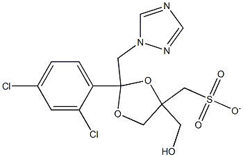 2-(2,4-DICHLOROPHENYL)-2-(1,2,4-TRIAZOL-1-YL METHYL)-1,3-DIOXALANE-4-YL METHYL METHANE SULFONATE Structure