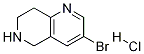 3-BroMo-5,6,7,8-tetrahydro-[1,6]naphthyridine hydrochloride Structure