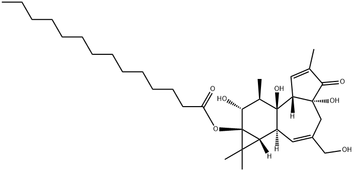 PHORBOL 13-MYRISTATE Structure