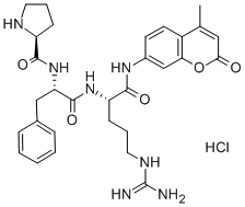 PRO-PHE-ARG 7-AMIDO-4-METHYLCOUMARIN HYDROCHLORIDE Structure