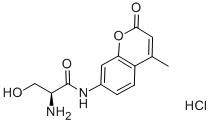 L-세린7-AMIDO-4-메틸쿠마린염화물 구조식 이미지