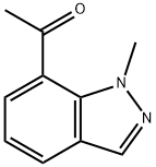 1-(1-메틸-1H-인다졸-7-일)에타논 구조식 이미지