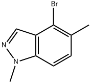 4-브로모-1,5-디메틸-1H-인다졸 구조식 이미지