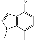 4-Bromo-1,7-dimethyl-1H-indazole Structure