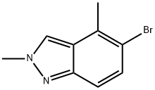 5-bromo-2,4-dimethyl-2H-indazole 구조식 이미지