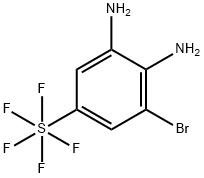 5-Bromo-3,4-diaminophenylsulphur pentafluoride Structure