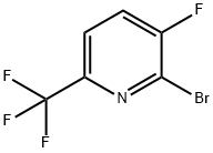 2-브로모-3-플루오로-6-(트리플루오로로메틸)피리딘 구조식 이미지