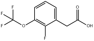 2-Fluoro-3-(trifluoromethoxy)phenylacetic acid 구조식 이미지