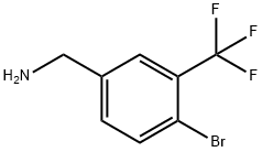 4-Bromo-3-(trifluoromethyl)benzylamine 98% 구조식 이미지