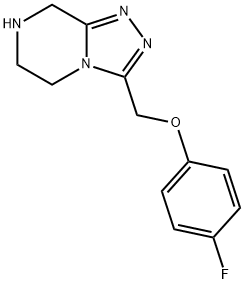 3-(4-Fluoro-phenoxymethyl)-5,6,7,8-tetrahydro-[1,2,4]triazolo[4,3-a]pyrazine 구조식 이미지