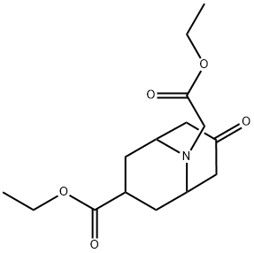 9-아자비사이클로[3.3.1]노난-9-아세트산,3-(에톡시카보닐)-7-옥소-,에틸에스테르 구조식 이미지