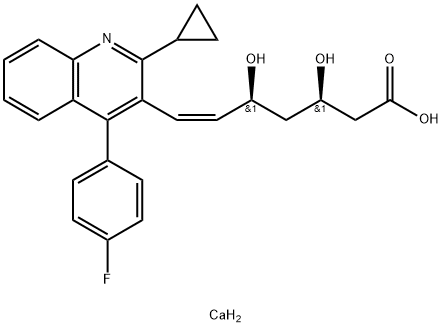 (Z)-피타바스타틴칼슘염 구조식 이미지
