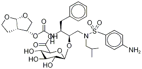 다루나비르O-β-D-글루쿠로니드 구조식 이미지