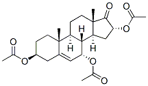 Androst-5-en-17-one, 3,7,16-tris(acetyloxy)-, (3beta,7alpha,16alpha)- (9CI) 구조식 이미지