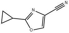 2-cyclopropyloxazole-4-carbonitrile Structure