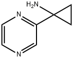 1-(Pyrazin-2-yl)cyclopropan-1-amine Structure