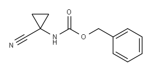 N-(1-Cyanocyclopropyl)carbamic acid phenylmethyl ester Structure