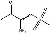 3-부텐-2-온,3-아미노-4-(메틸술포닐)- 구조식 이미지