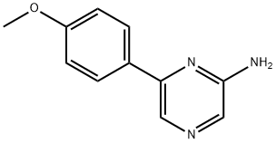 6-(4-methoxyphenyl)pyrazin-2-amine 구조식 이미지