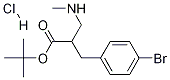 TERT-BUTYL 3-(4-BROMOPHENYL)-2-((METHYLAMINO)METHYL)PROPANOATE HCL Structure