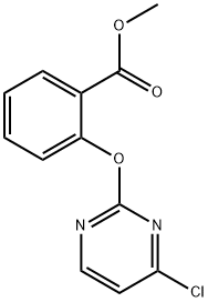 메틸2-(4-클로로피리미딘-2-일록시)벤조에이트 구조식 이미지