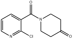 1-(2-CHLOROPYRIDINE-3-CARBONYL)-4-PIPERIDINONE Structure