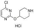4-클로로-2-(피페리딘-4-일옥시)-피리미딘 구조식 이미지