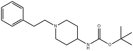 (1-페네틸-피페리딘-4-일)-카바민산tert-부틸에스테르 구조식 이미지