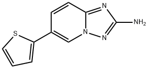 6-(thiophen-2-yl)-[1,2,4]triazolo[1,5-a]pyridin-2-amine 구조식 이미지
