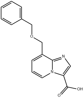 이미다조[1,2-a]피리딘-3-카르복실산,8-[(페닐메톡시)메틸]- 구조식 이미지