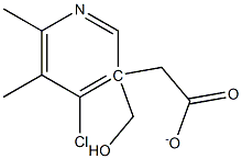 5-Acetoxymethyl-2,3-dimethyl-4-chloropyridine Structure