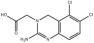 2-Amino-5,6-dichloro-3(4H)-quinazoline Acetic Acid(Anagrelide Impurity B) 구조식 이미지