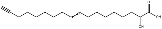 (cis-9)-2-Hydroxy-octadecen-17-ynoic Acid Structure