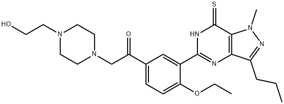 Hydroxythioacetildenafil Structure