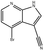 4-BroMo-1H-pyrrolo[2,3-b]pyridine-3-carbonitrile Structure