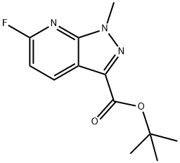 tert-butyl 6-fluoro-1-methyl-1H-pyrazolo[3,4-b]pyridine-3-carboxylate 구조식 이미지