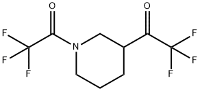 2,2,2-Trifluoro-1-[1-(2,2,2-trifluoro-acetyl)piperidin-3-yl]-ethanone 구조식 이미지