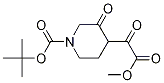 1-[(tert-부톡시)카르보닐]-알파,3-디옥소-4-피페리딘아세트산메틸에스테르 구조식 이미지