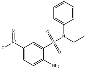 2-amino-N-ethyl-5-nitro-N-phenylbenzenesulphonamide Structure