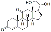 4-pregnene-20,21-diol-3,11-dione Structure