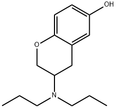 6-hydroxy-3,4-dihydro-3-(dipropylamino)-2H-1-benzopyran 구조식 이미지