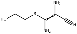 2-프로펜니트릴,2,3-디아미노-3-[(2-히드록시에틸)티오]- 구조식 이미지
