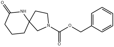 2,6-Diazaspiro[4.5]decane-2-carboxylic acid, 7-oxo-, phenylMethyl ester 구조식 이미지