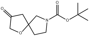 tert-Butyl 3-oxo-1-oxa-7-azaspiro[4.4]nonane-7-carboxylate 구조식 이미지