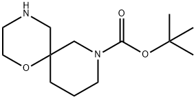 1-Oxa-4,8-diazaspiro[5.5]undecan-8-carboxylic acid tert-butyl ester Structure