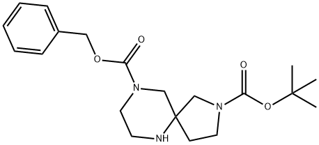 9-Benzyl 2-tert-butyl 2,6,9-triazaspiro[4.5]decane-2,9-dicarboxylate Structure