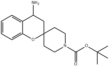 4-AMINO-3,4-DIHYDRO-SPIRO[2H-1-BENZOPYRAN-2,4'-PIPERIDINE]-1'-CARBOXYLIC ACID 1,1-DIMETHYLETHYL ESTER 구조식 이미지
