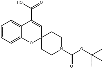 1'-(TERT-BUTOXYCARBONYL)SPIRO[CHROMENE-2,4'-PIPERIDINE]-4-CARBOXYLIC ACID Structure